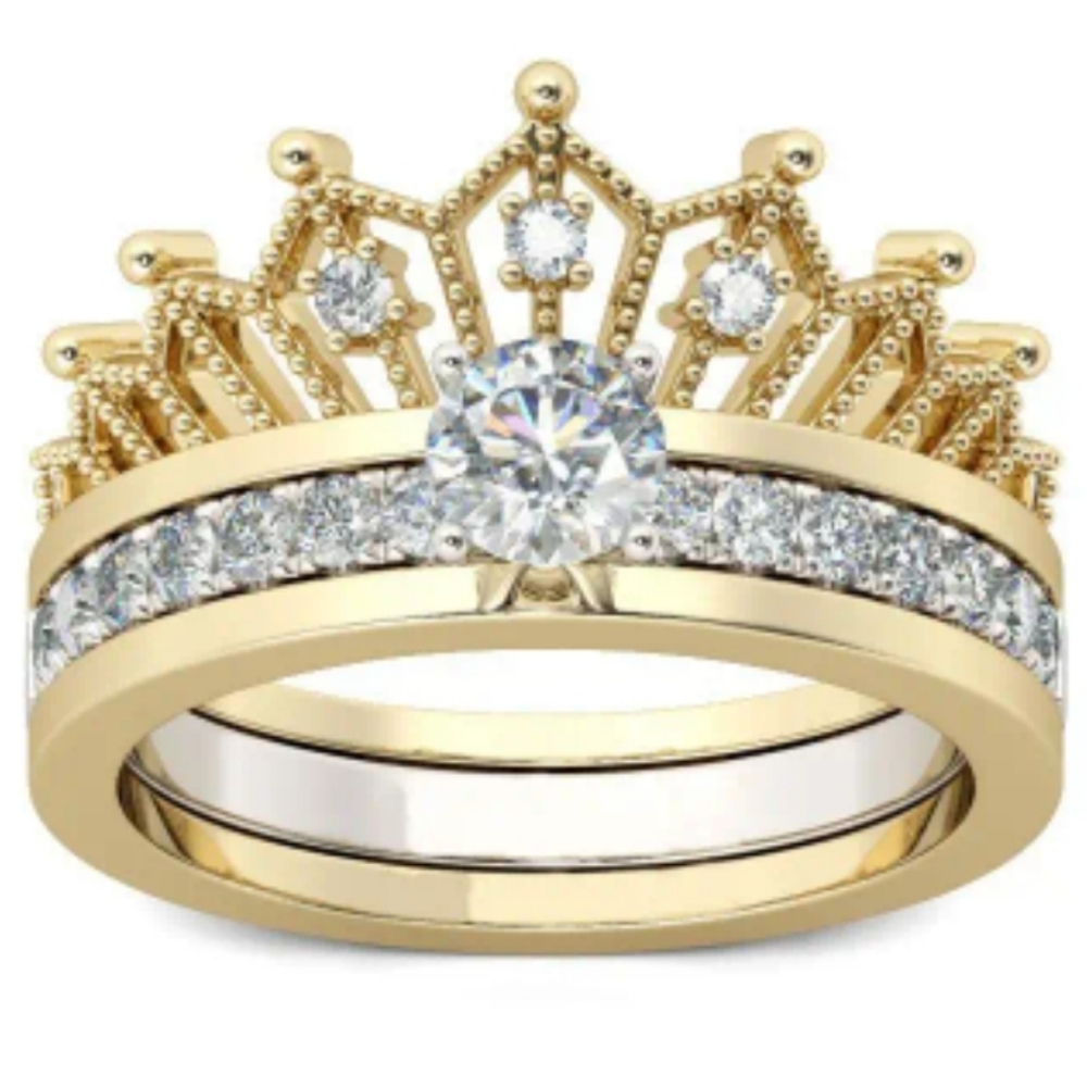Nwt two piece crown ring